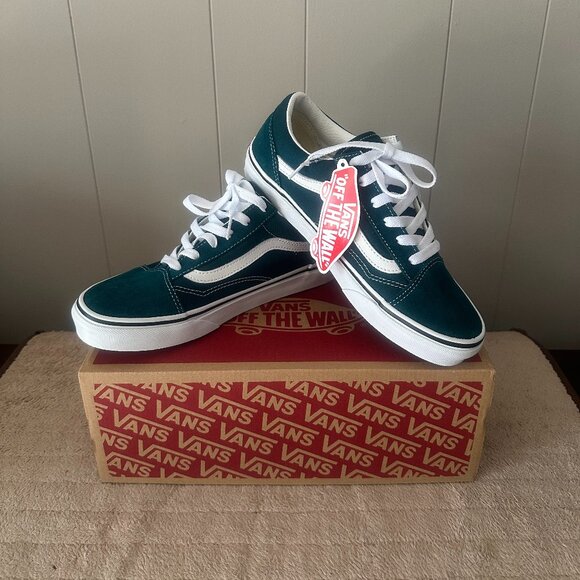 New Vans Old Skool Color Theory Deep Teal - Size 5.0 Women - Picture 1 of 5